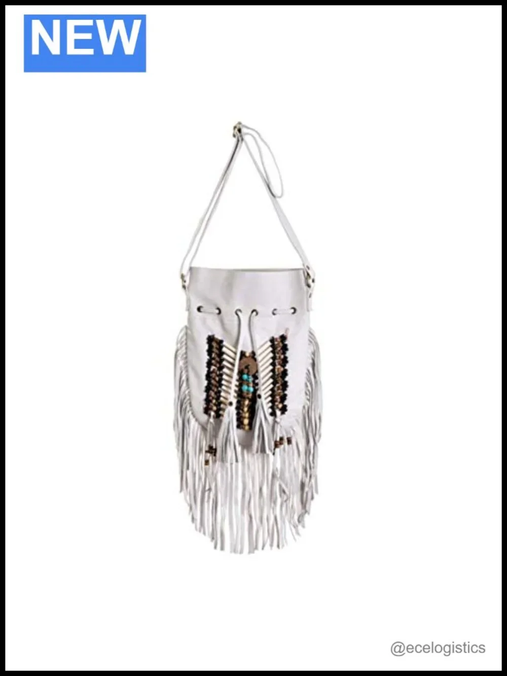 Boho Fringe Leather Hobo Bag Shoulder Purse